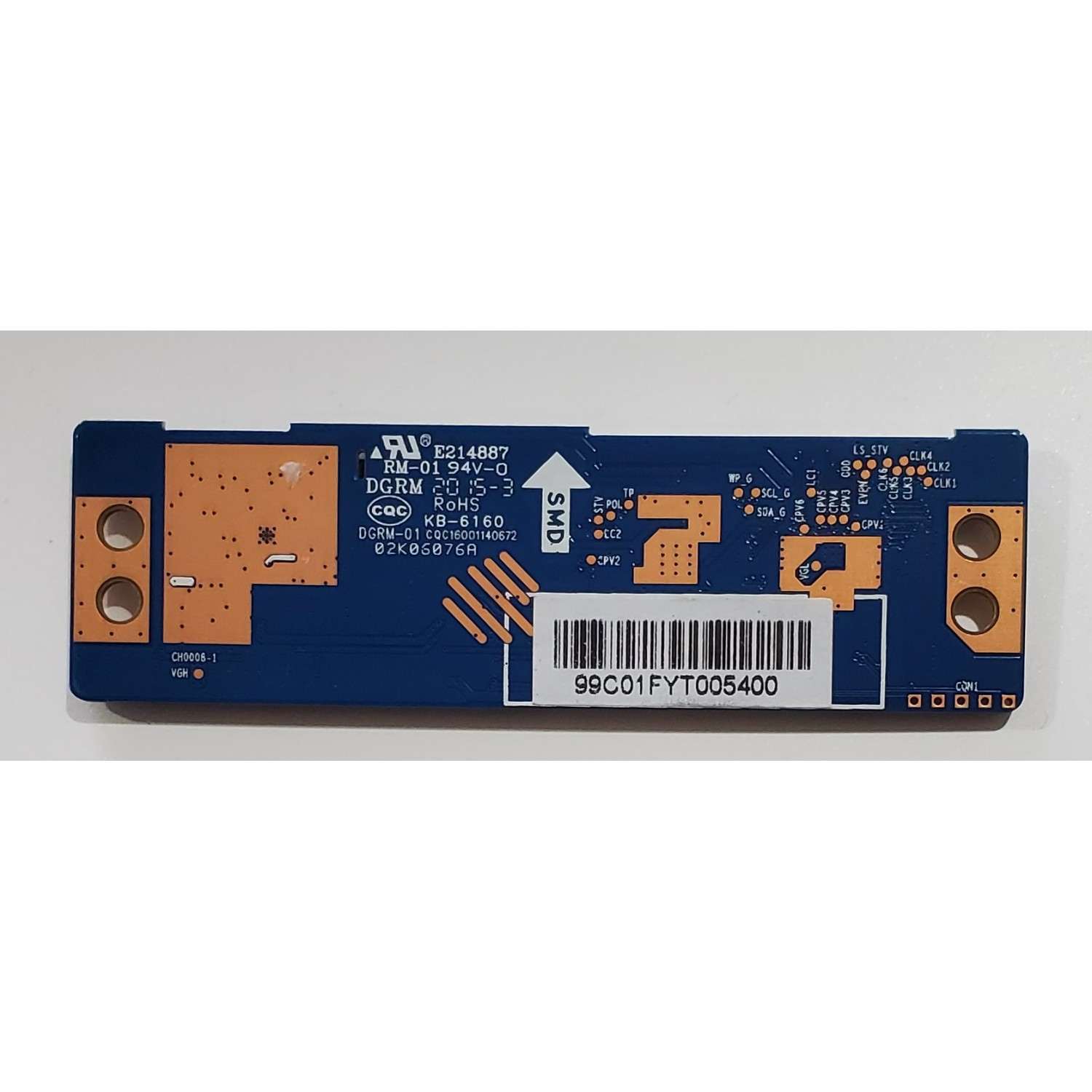 T-CON PARA TV RCA ORIGINAL / NUMERO DE PARTE JUC7.820.00237909 / 99C01FYT005400 / DGRM-01 CQC16001140672 / PANEL C320Y19-5C / DISPLAY ST3151A07 VER.2.1 / MODELO RTR3260-C-US - Imagen 3